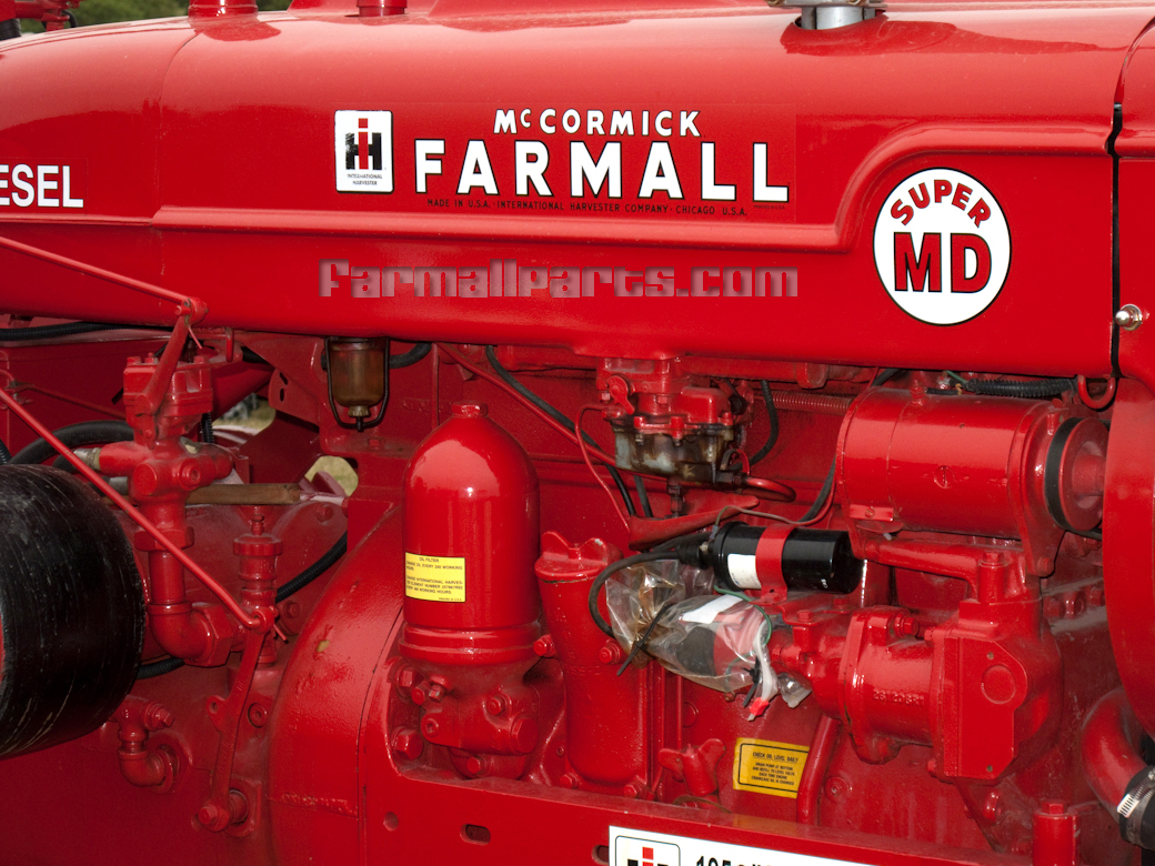 International Harvester Farmall Farmall Super MD Close up